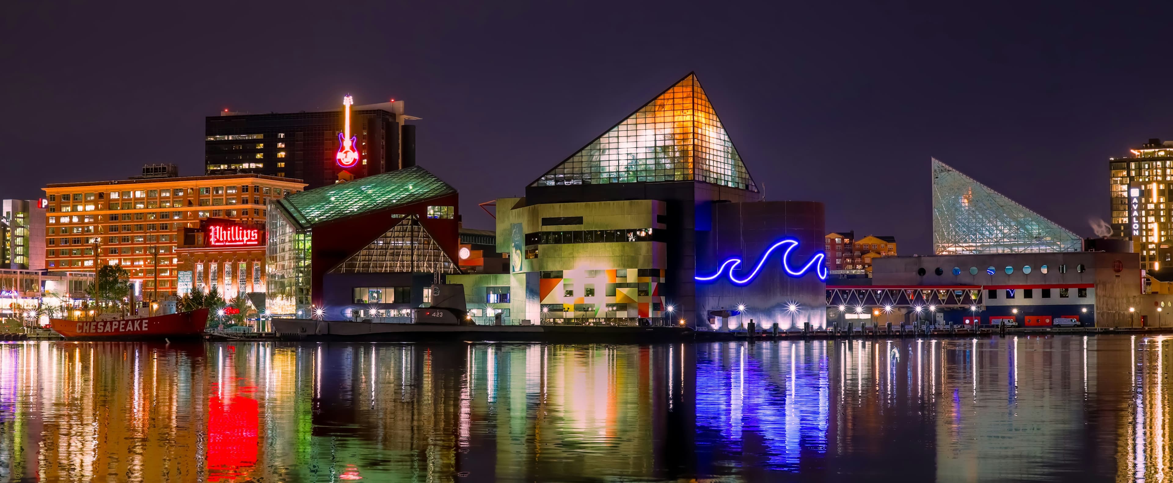 Baltimore Inner Harbor and Aquarium